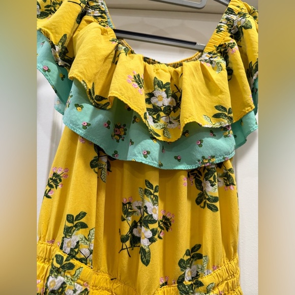 Matilda Jane Yellow Floral Rayon Dress Size Small - Picture 2 of 7